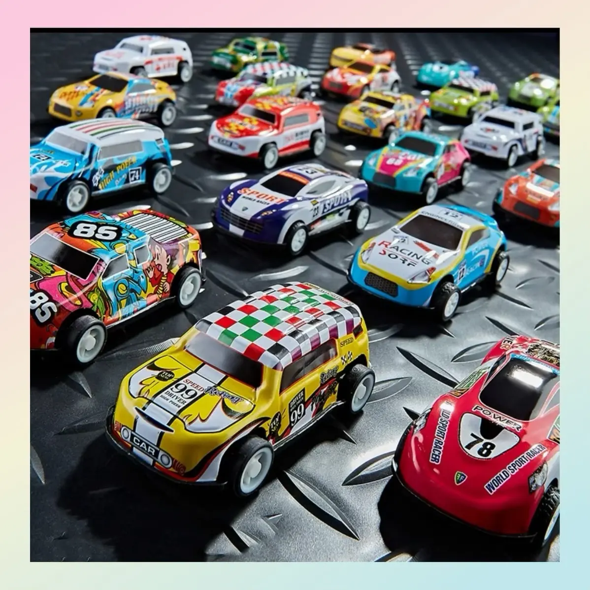 Mini pull-back alloy car toy racing children toy car busy box