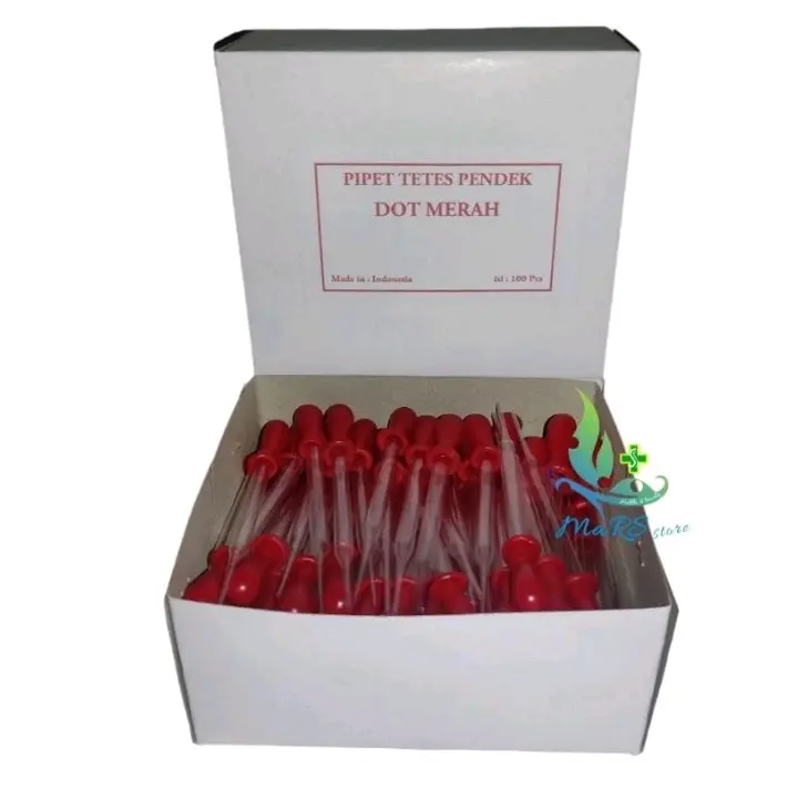 Pipet Tetes Pendek Merah isi 100