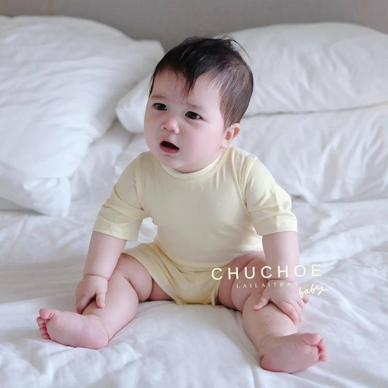  BỘ THUN LẠNH TAY NGẮN QUẦN NGẮN CHO BÉ TRAI BÉ GÁI TRẺ EM MẶC NHÀ - CHUCHOE 