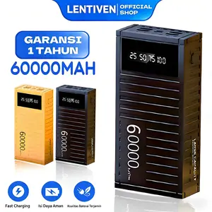 LENTIVEN Powerbank 60000MAH 4 USB Fast Charging W7