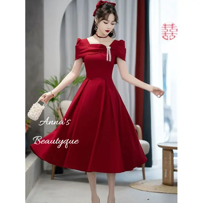 Korean Dress 2025 #AM469 I Classy Korean Fashion I Minimalist Korean Dress 