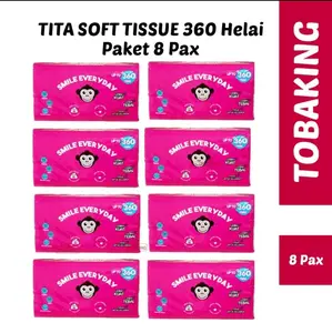 Tisu wajah titasoft 300 helai paket 8 pcs - tisu wajah halus dan lembut