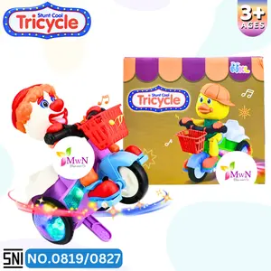 Mainan Motor Tricycle Stunt Musik & Lampu � Aksi Seru 0819/0827