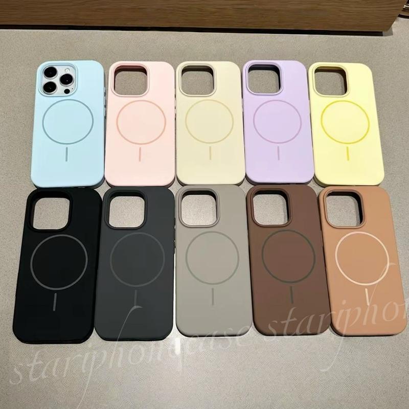 Ốp Mềm, Nam Châm, Chống Vân Tay, Thích Hợp Cho iPhone 17, 16, 15, 14, 13, 12, 11promax, Chống Sốc, Có Bảo Vệ Ống Kính Với Nút Camera 16, kkx