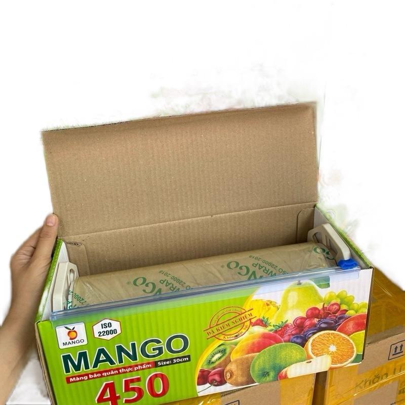  Nguyên bộ màng bọc thực phẩm size 30X450 hiệu ManGo hàng chuẩn côngty đã kiểm nghiệm Siêu tiết kiệm-tiện lợi 