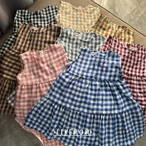 DAISY ANAK GIRLS BEST SELLER korean Style motif kotak kotak best seller