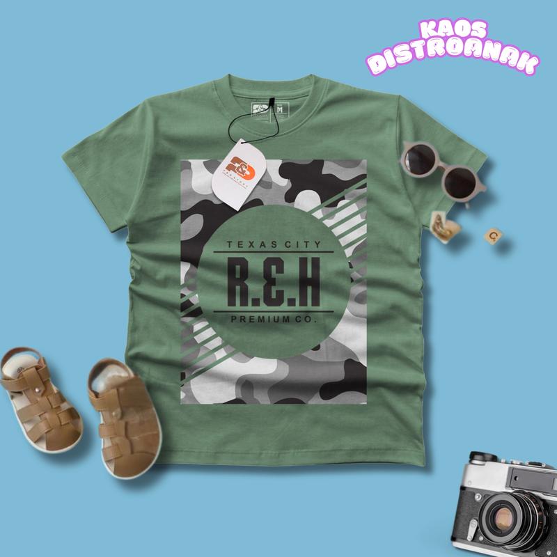 Baju Kaos Distro Anak Santai Bahan Katun 30s Usia 4-12 Tahun Cotton Laki-Laki Perempuan Motif Fashion atasan 6-7 tahun - Premium Cotton 30S 3