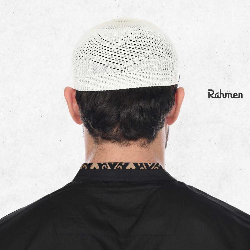 Peci Rajut seri Kuwait merek Rahmen Original - Songkok Kopiah Pria 3