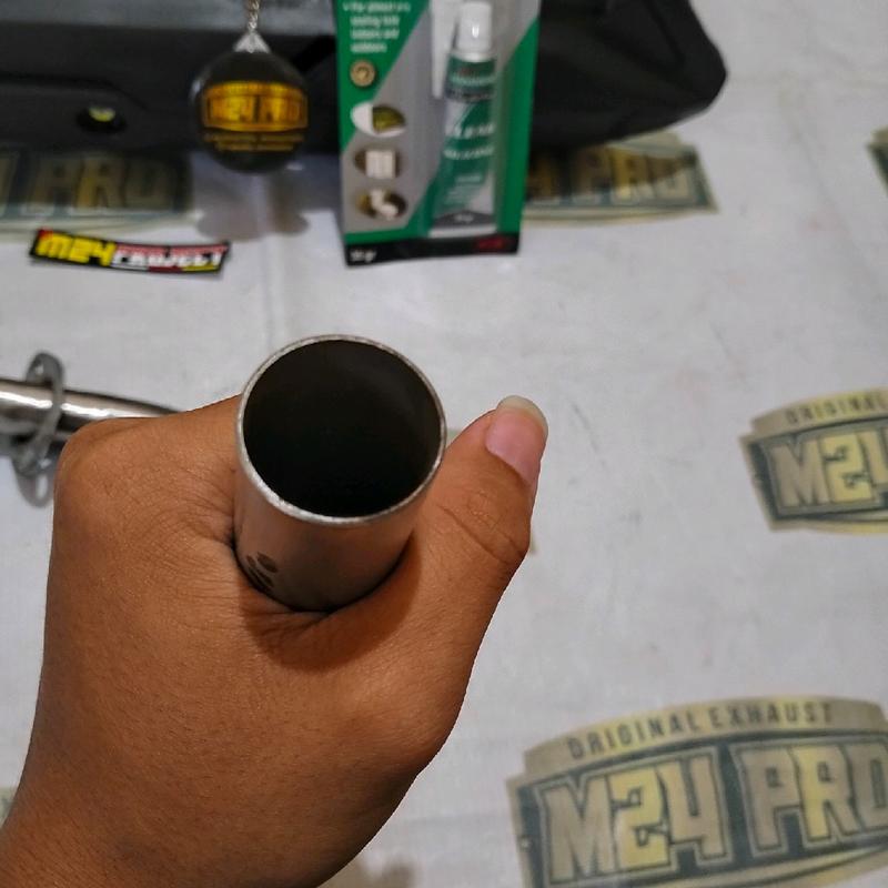 KNALPOT STANDAR RACING MONCONG SHIJIRO ORIGINAL M24 PRO INLET 28 RATA ALL METIK SARINGAN FULL SETENGAH DAN BORBORAN Motorcycle 8