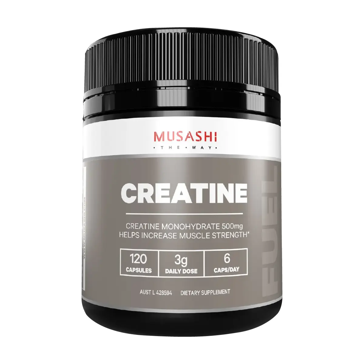 Musashi Creatine Monohydrate (120 capsules)
