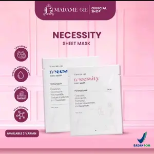 MADAME GIE Necessity Sheet Mask - Masker Perawatan Wajah / Masker Wajah / Masker | GLAM GIRL OFFICIAL