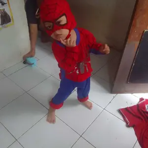 KOSTUM BAJU ANAK SPIDERMAN FREE TOPENG UNTUK ANAK 2-10 TAHUN