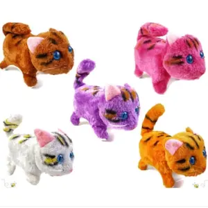 Mainan Robot Boneka Kucing PR 17257 - Mainan Boneka Kucing Lucu Bisa Jalan dan Nyala Lampu Remote
