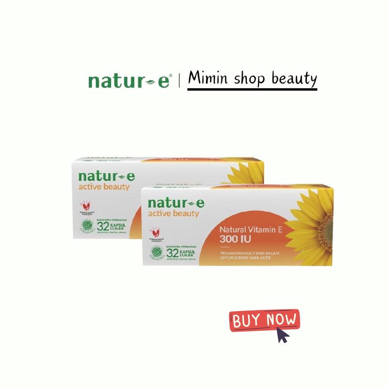 NATUR-E ACTIVE BEAUTY Vitamin E 300 IU (untuk kulit normal kering) 1