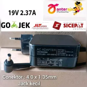 Adaptor Charger Laptop Original A5US X441U X441UB X441UX X441UA X441S X441SC 19V 2.37A Input AC 100-240V Output DC 45W Garansi 3 Bulan