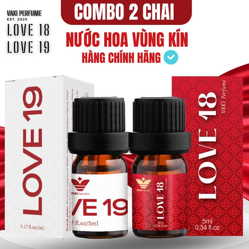 Combo 2 Love 18 Love 19 nước hoa nữ (có che tên) 5ml - Hàng Chính Hãng