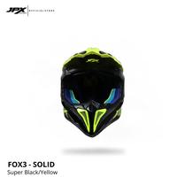 Gambar Helm Full Face Cross Pria Wanita Harian Motor Trail Tebal Nyaman SNI DOT JPX FOX3 Solid - Yellow - Super Black, L dari JPX HELMET Kab. Tangerang 5 Tokopedia