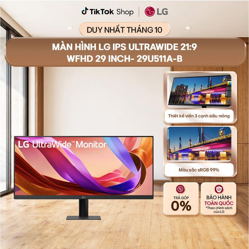 Màn hình LG IPS UltraWide 21:9 WFHD (2560x1080) 29inch 29U511A-B