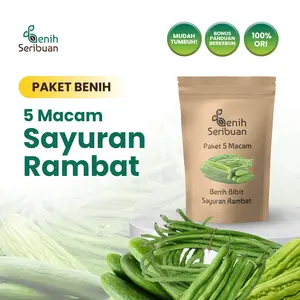 Paket 5 Macam Benih Sayuran Rambat Benih Sayur Merambat Seribuan