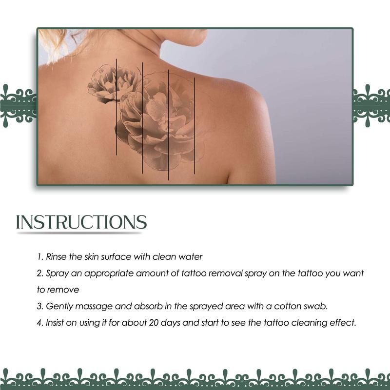 Product Introduction of Green Algae Pattern Printing Remover Fade Pattern Printing Quickly Remove Melanin Tattoo Tattoo Cleaning Agent 2