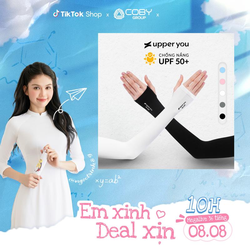 Găng Tay Chống Nắng UV Thời Trang Đạt Chuẩn UPF50+ UPPER YOU Thun Lạnh Cao Cấp Co Giãn 4 Chiều - OTX01/OTX03