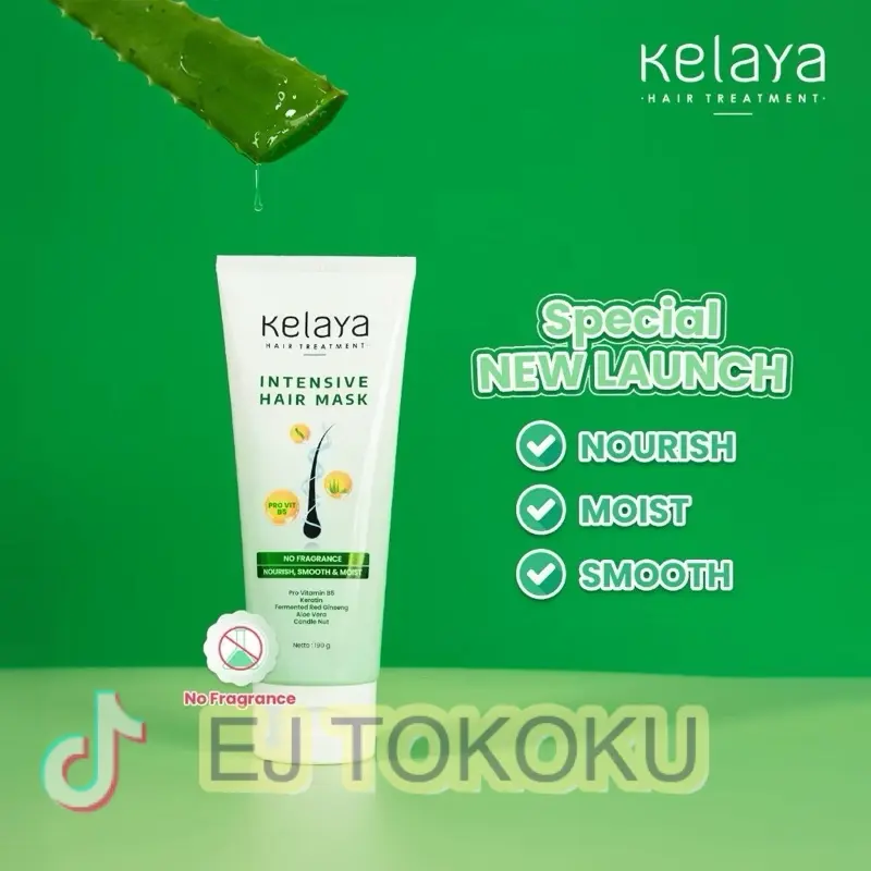 Kelaya Masker Rambut 190gr - intensive hair mask - masker rambut rontok dan kering dan mengembang Perawatan Haircare Conditioner 2