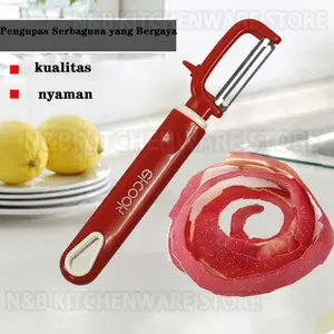 Pengupas/pengupas tajam dari baja tahan karat untuk buah dan sayuran Kitchenware