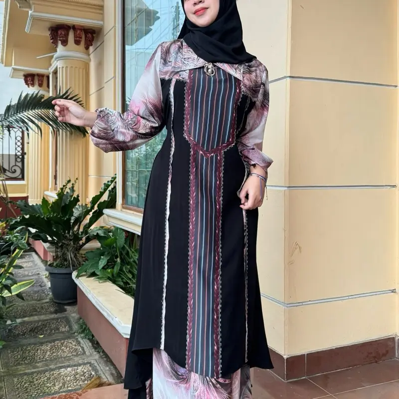 Cherria.Co Gamis Abaya Cinder ld110 Dress  Mewah Muslim Wanita Remaja Dewasa Cantik Kondangan Pesta
