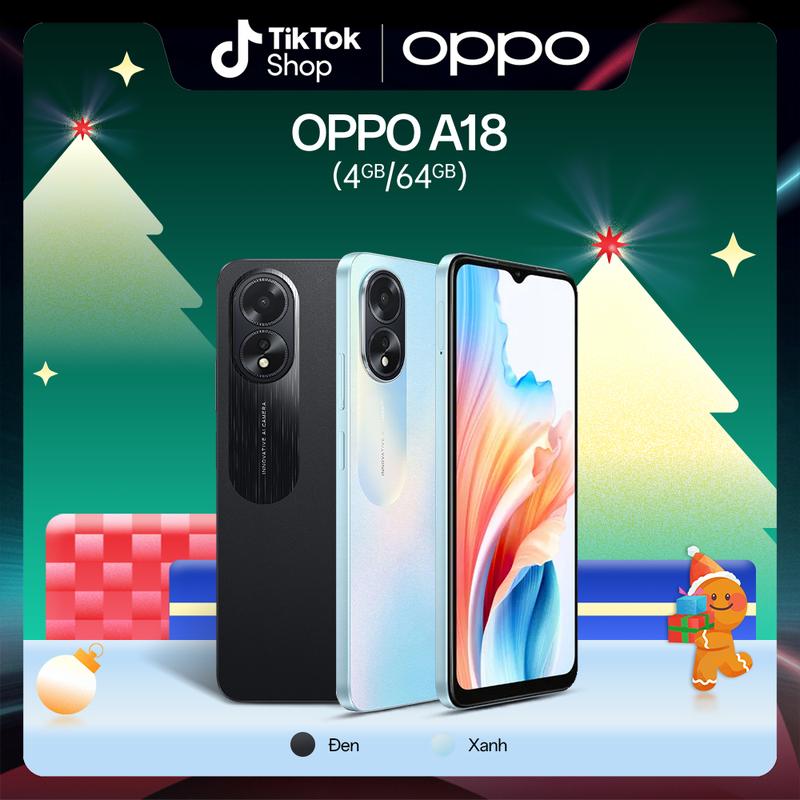 Điện Thoại OPPO A18 4GB 64GB | Bảo Hành 1 Năm | Hàng Chính Hãng