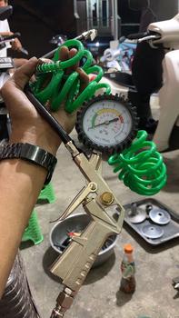 Product Review of TERLENGKAP PAKET BENGKEL RECOIL HOSE 4.5M,AIR CHUCK,DAN AIR DUSTER, INFLATOR GUN ALAT PENGISI ANGIN YUKIDO ORIGINAL PRODUK from P**T 0
