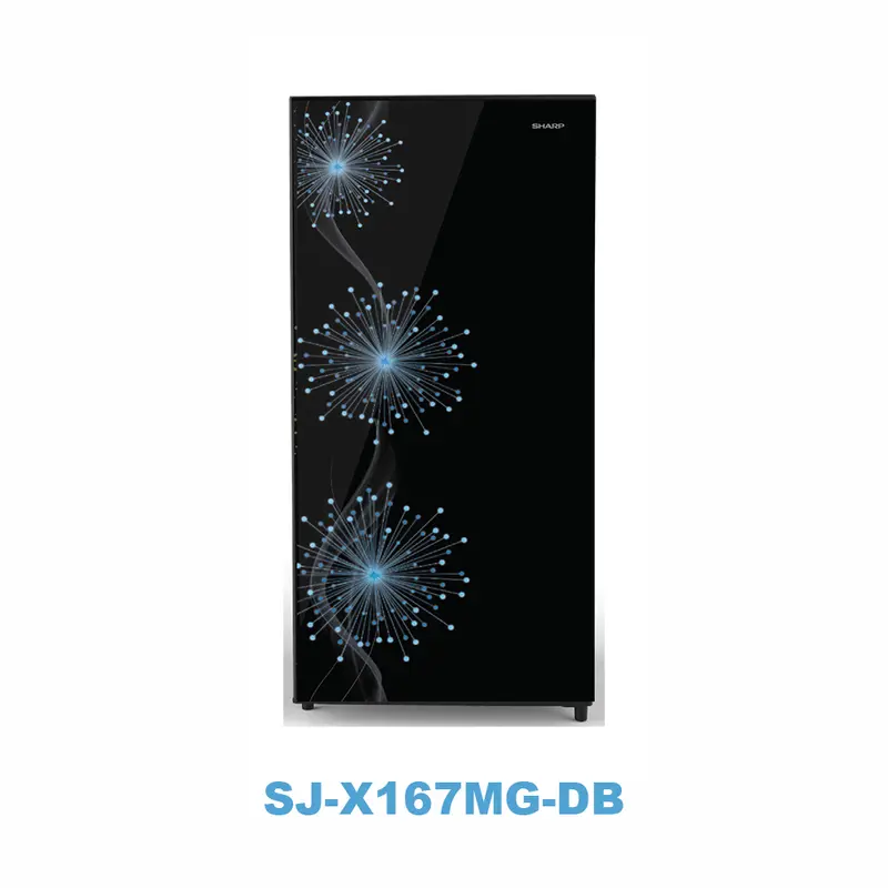 Kulkas SHARP 1 Pintu Shine Dandelion Series 133 Liter SJ-X167MG-DB/DP - Direct Cooling System Freezer 1