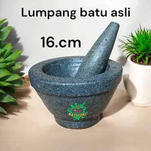 16.cm lumpang batu asli 1 set terlaris dan termurah asli bogor best seller