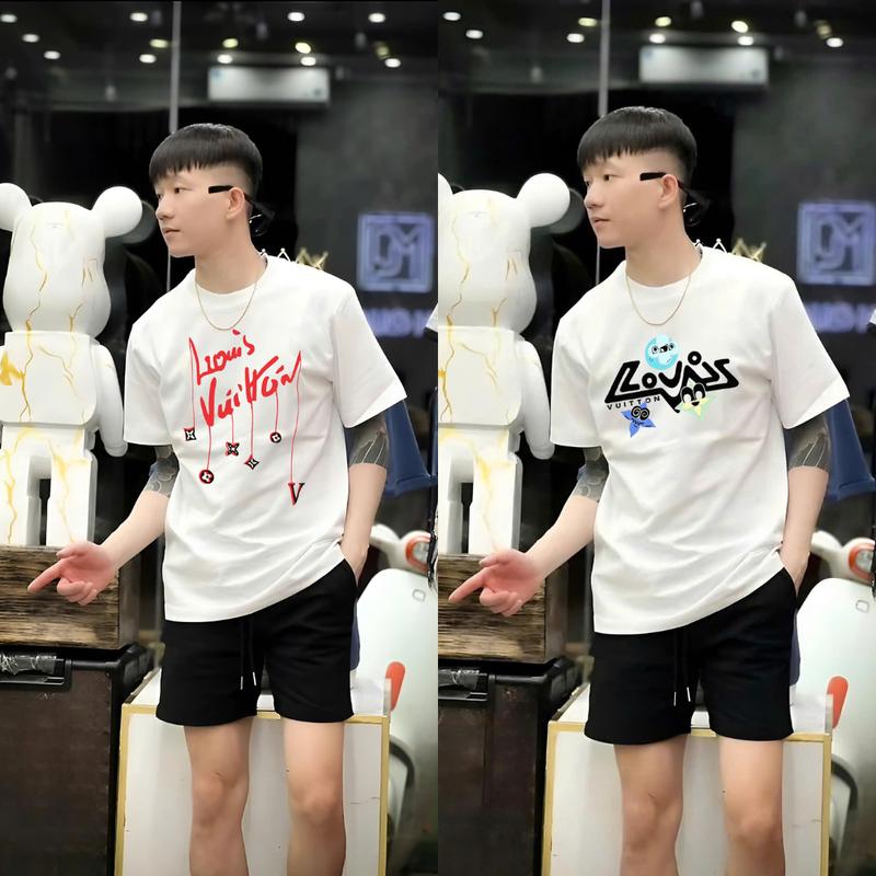 Sét Bộ Áo Thun Nam Boy Phố In Hình Ấn Tượng Phong Cách Sang Trọng Trẻ Trung Năng Động Menswear