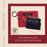 Gambar Jarum Rajut Chiaogoo Twist Red Shorties Set 2" & 3" (5 cm & 8 cm) Mini dari Nofiberphobia Kota Surabaya 1 Tokopedia