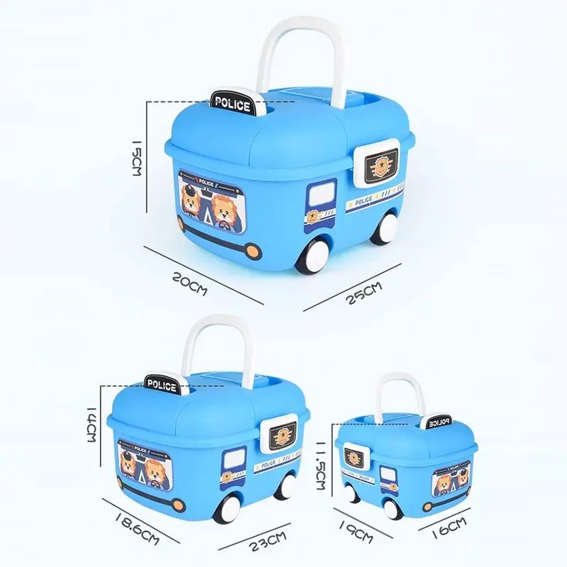 Container Box Plastik Kotak Penyimpanan Serbaguna Mainan Anak Karakter Mobil Storage Box - 5460 5