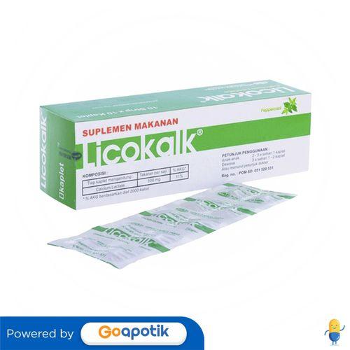 Gambar LICOKALK BOX ISI 100 KAPLET dari Apotek Aisyah Bandung by GoApotik Kab. Bandung Barat Tokopedia