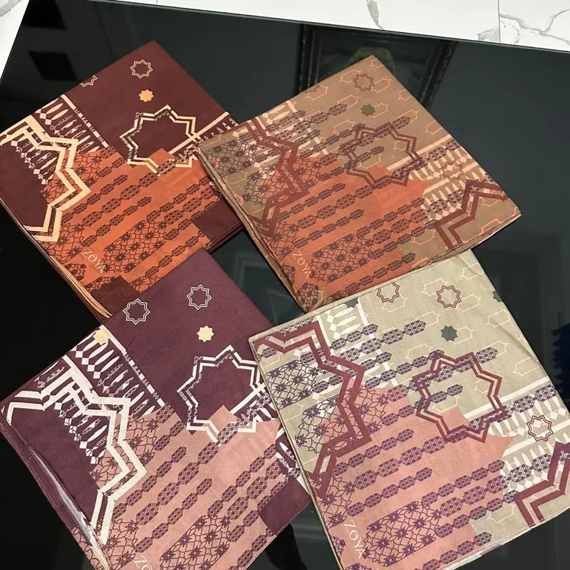 Hijab persegi ZOYA EVREN segiempat bahan lembut jahit tepi no tag 2