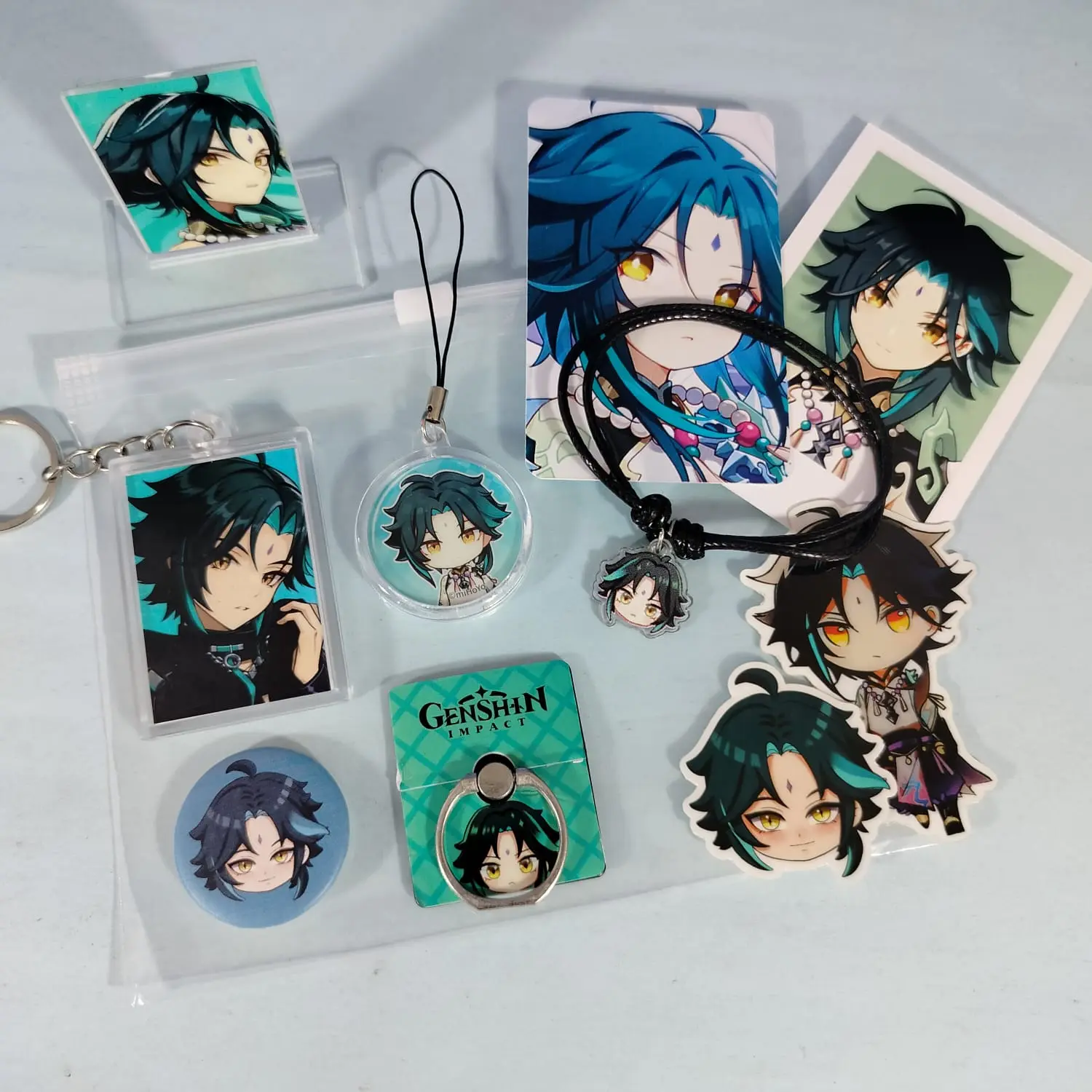 Hampers Aesthetic Game Genshin Impact - Kado Lucu karakter Xiao - Gift Idul Fitri - Hadiah Lucu Karakter Hu Tao - THR Merchandise Anime
