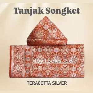 Mahkota Tanjak Songket rumpak khas palembang adat Melayu songket dewasa Palembang Anak Selendang