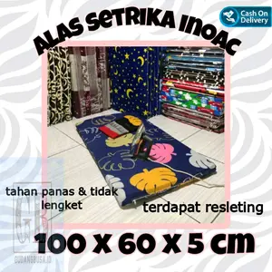 alas setrika tebal 5cm busa alas setrika ukuran 100x60x5 cm Portabel Rumah Tangga busa sarung Portable