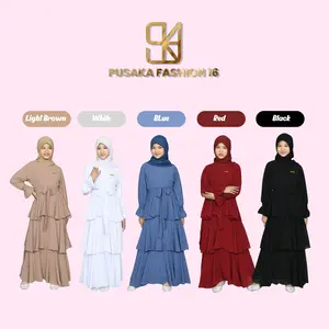 ELSA Gamis pesta anak perempuan remaja tanggung muslim ceruty untuk usia 8 - 17 tahun party kekinian