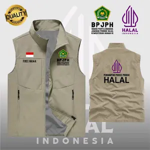 Rompi Tactic BPJPH Halal / Rompi Produk Halal / Rompi Kemenag / Badan Penyelenggara Jaminan Produk Halal / Rompi BPJPH Nasional