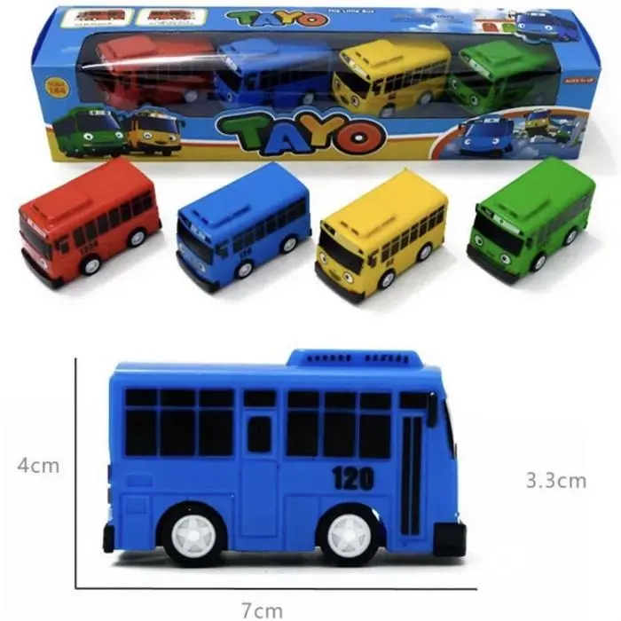 Mainan Bus Mini Tayo Isi 4Pcs PullBack 2088-4 - Shop | Tokopedia