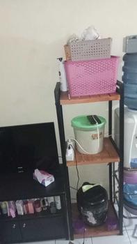 Product Review of RAK Galon JUMBO Tinggi 125 MEJA Dispenser JUMBO Rak Serbaguna Meja Galon Rak Mejikom from R**✅ 0