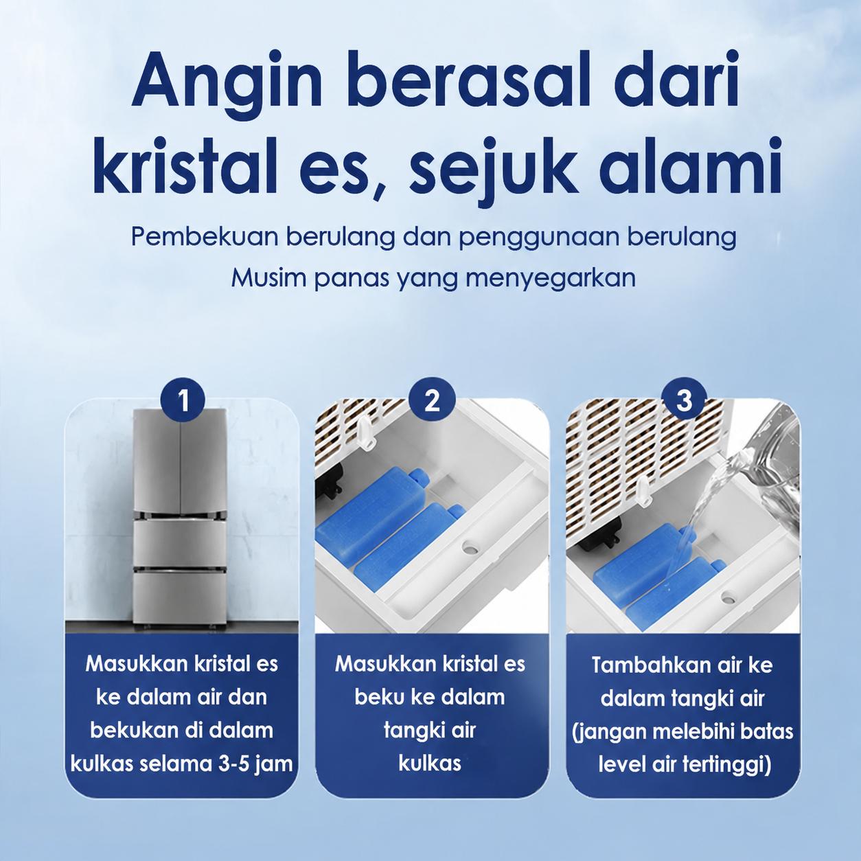 [KANAZAWA]Pendingin udara portabel multifungsi, tangki air berkapasitas besar, jarak hembusan 12 meter, tiga tingkat kecepatan angin, roda yang dapat dipindahkan, cocok untuk rumah dan kantor, berkualitas baik, tahan lama, hemat energi, aman dan nyaman