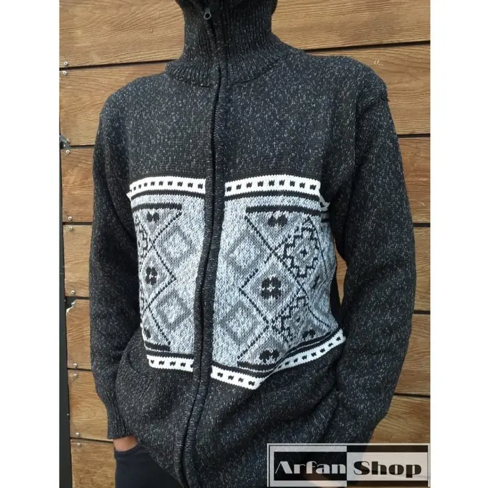 Jaket Rajut Resleting Leher Tinggi Tebal Premium Pria Wanita | Sweater Knit Zipper Turtleneck Motif Saku | Knitwear Baju Hangat Ibu 7