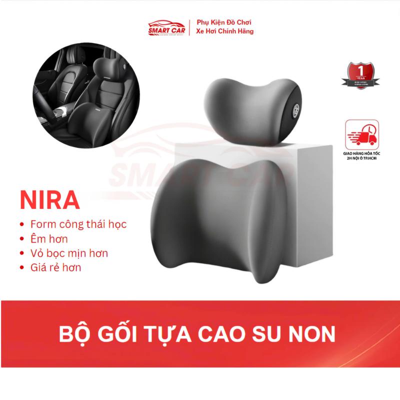 NIRA MẪU MỚI - GỐI TỰA XE Ô TÔ Bằng Cao Su Non Mềm Mại Cho Xe Hơi Ô Tô Đệm Vòng…