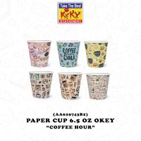 Gambar OKEY Paper Cup 6,5 Oz 1 Pack isi 50 Pcs Gelas Kertas Kopi Tahan Panas - 1 Pcs (Pembelian harus Kelipatan 50 Pcs) - Motif dari Kiky Stationery Kota Administrasi Jakarta Barat 5 Tokopedia