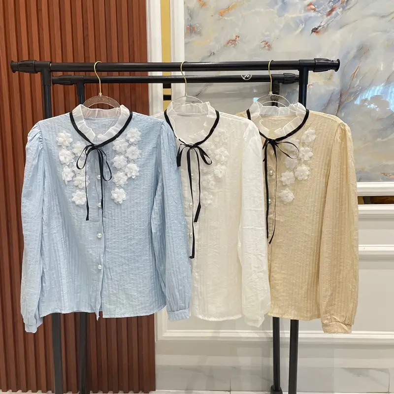 Blouse atasan wanita lengan panjang lebaran fashion wanita terbaru Casual Formal 0