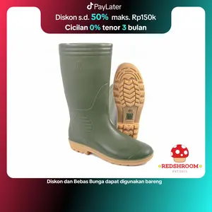 Sepatu Boot Tinggi AP BOOTS AP 9506 HIJAU KARET KEBUN PETANI PROYEK Shoes Kerja
